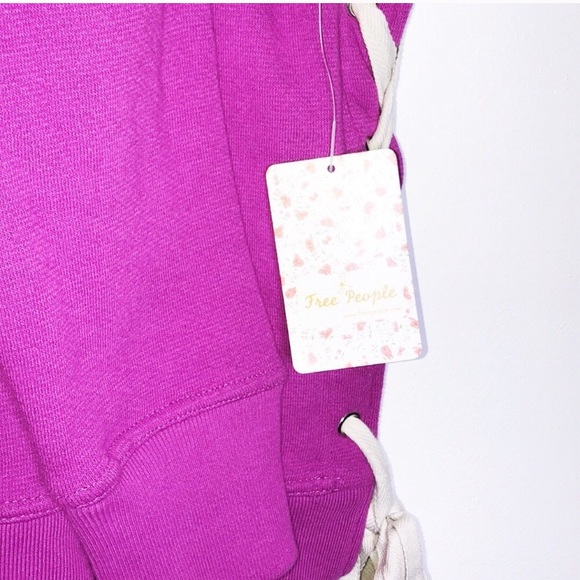 Free People So Plush Lace-Up Pullover - Picture 4 of 4